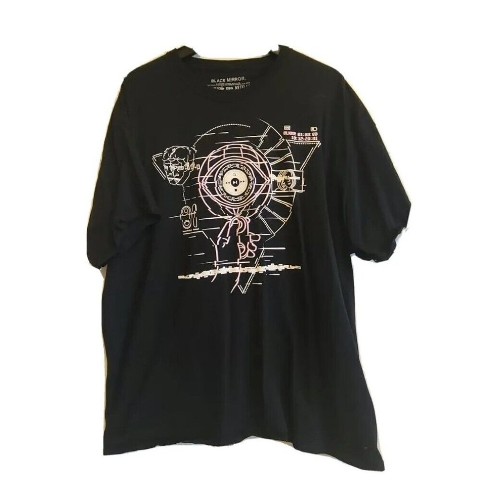 Marvel Comics Black Mirror T-Shirt LOOTWEAR Black Graphic Size XXL 2XL Blend